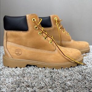 Timberland Kids Wheat Boots with Black Collar